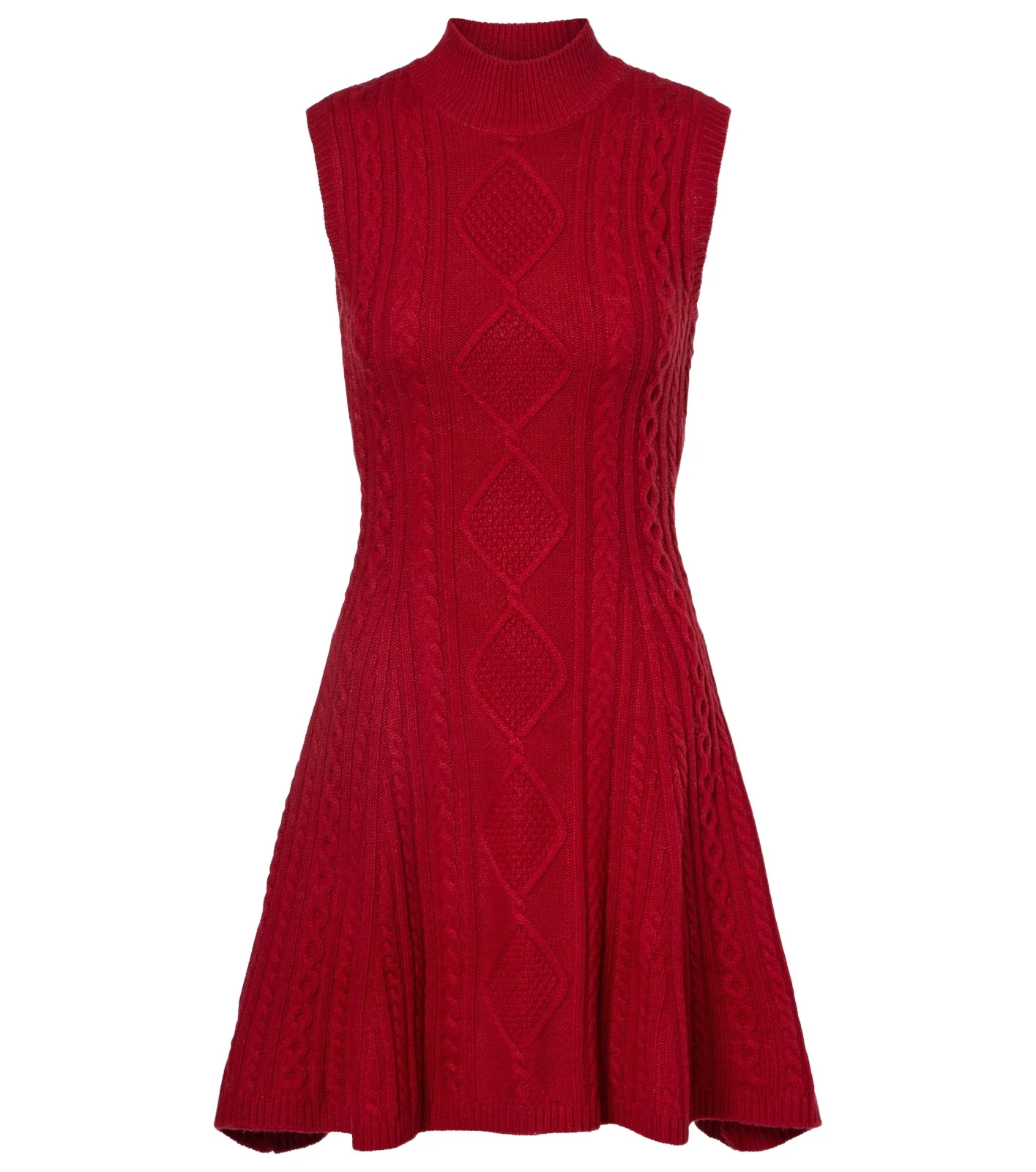 Charade cable-knit wool-blend minidress Charade cable-knit wool-blend minidress