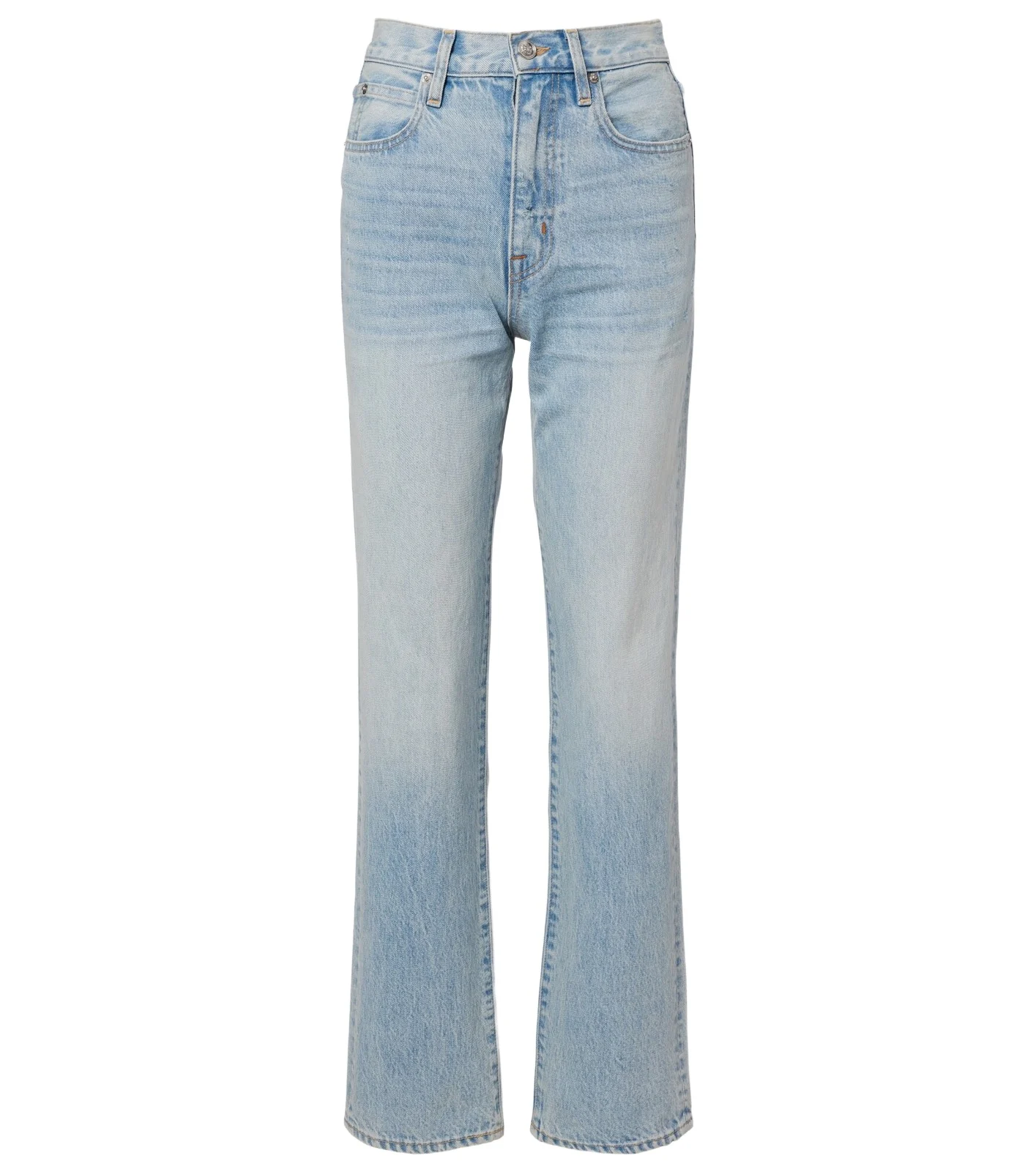 London high-rise straight jeans