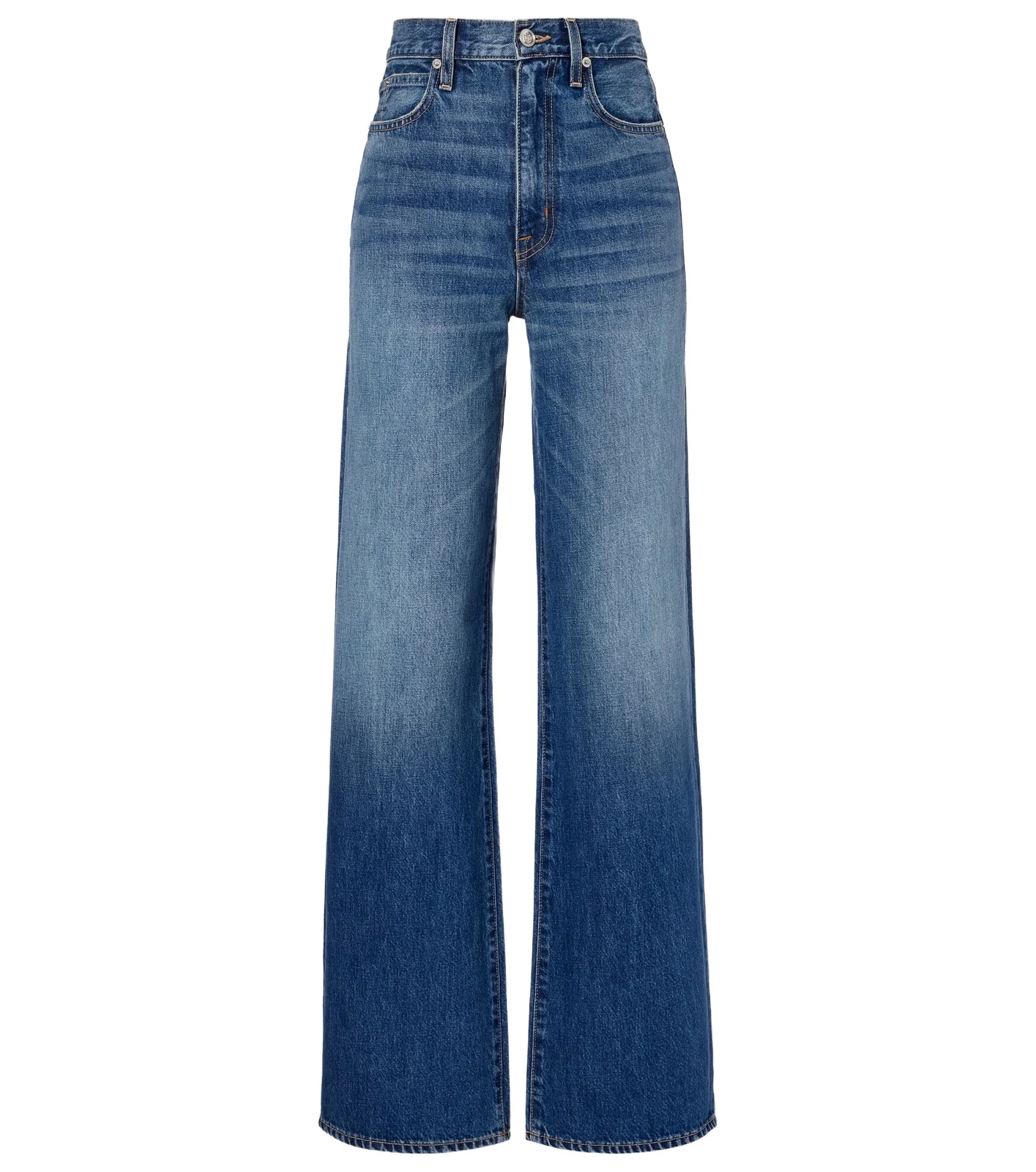 Eva faded wide-leg jeans