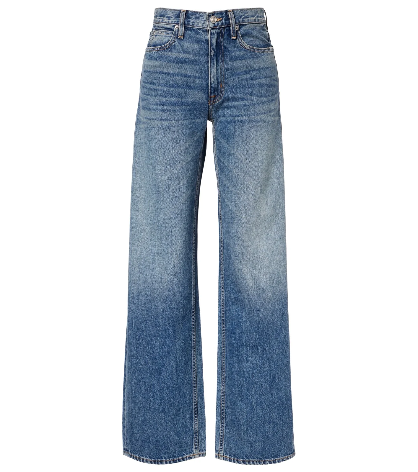 Cassie faded wide-leg jeans
