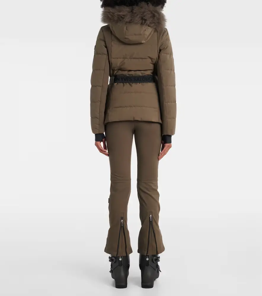 Yves Salomon Doudoune 64cm belted down jacket | Thumbnail 2