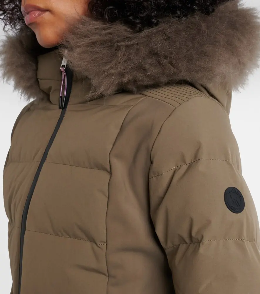 Yves Salomon Doudoune 64cm belted down jacket | Thumbnail 4