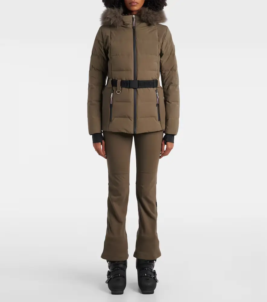 Yves Salomon Doudoune 64cm belted down jacket | Thumbnail 5