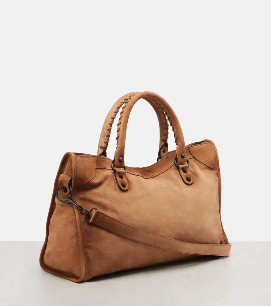 Balenciaga Le City Medium suede top-handle bag | Thumbnail 2 Balenciaga Le City Medium suede top-handle bag | Thumbnail 2