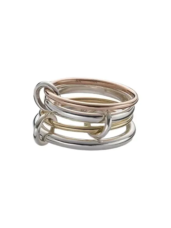 Hyacinth 18kt gold and sterling silver ring
