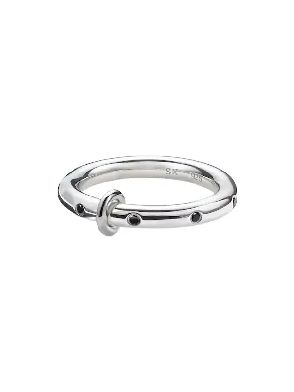 Spinelli Kilcollin Ovio sterling silver ring with diamonds