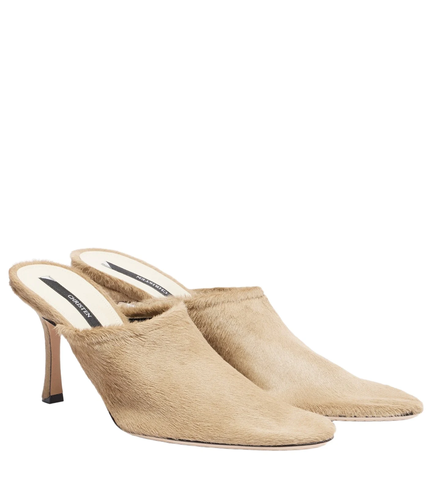 Elipse 75 calf hair mules Elipse 75 calf hair mules