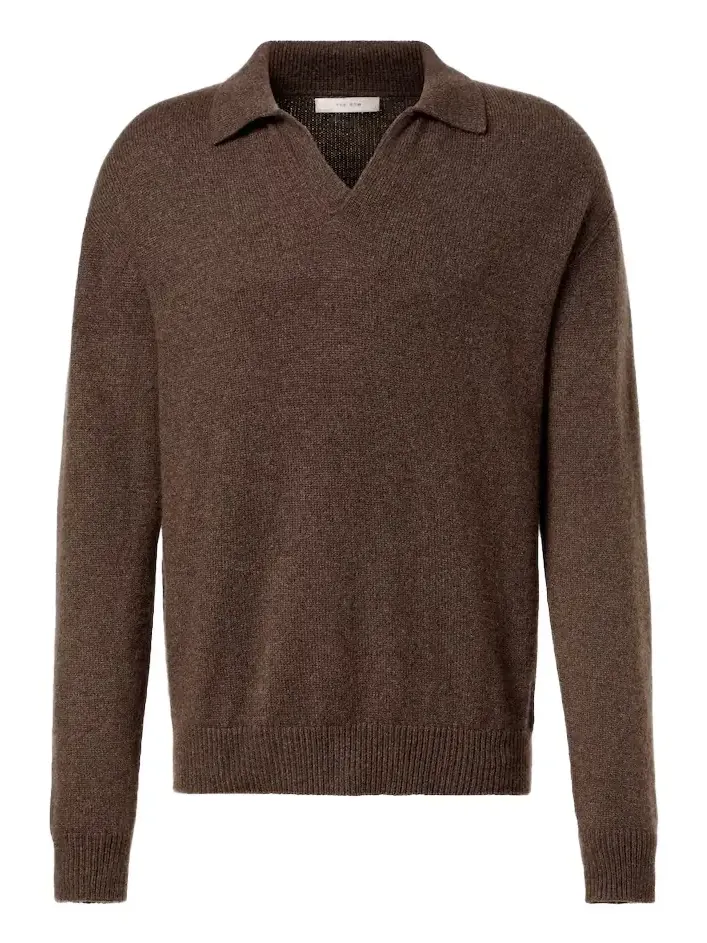 Leach cashmere polo sweater Leach cashmere polo sweater