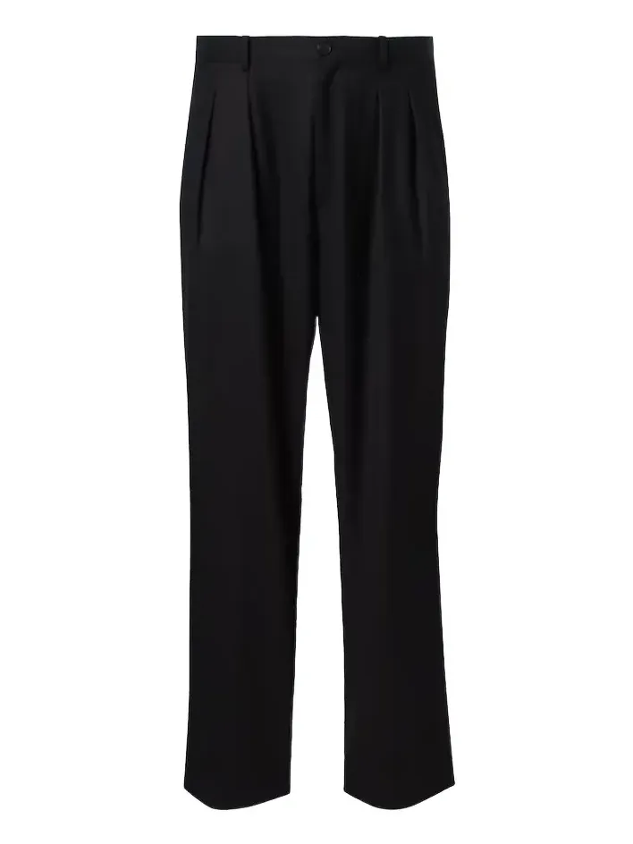Corley virgin wool flannel wide-leg pants Corley virgin wool flannel wide-leg pants