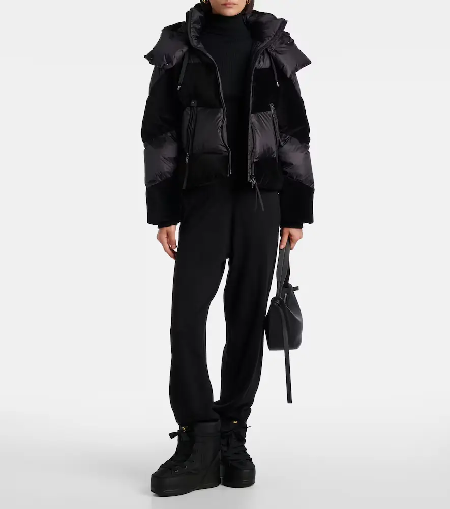 Bogner Cathy velvet-trimmed down jacket | Thumbnail 5