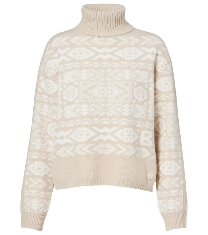 Nadin wool and cotton-blend turtleneck sweater Nadin wool and cotton-blend turtleneck sweater