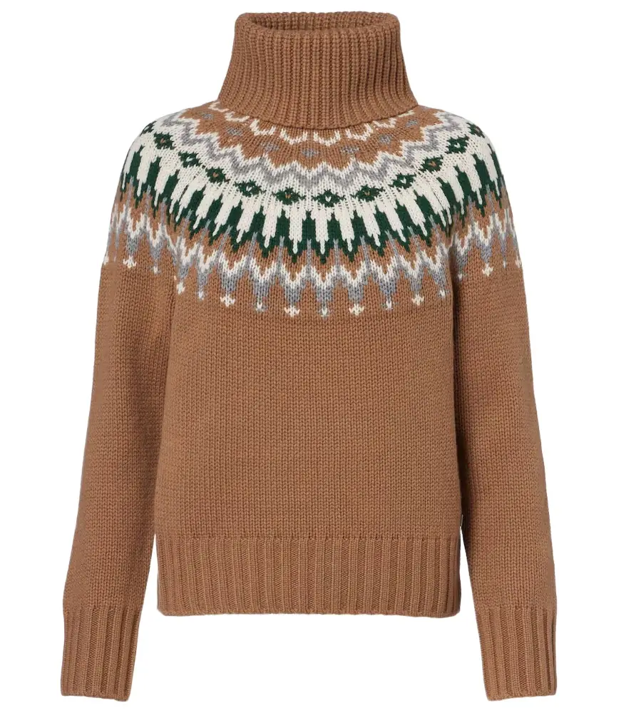 Bogner Ingrid jacquard cashmere turtleneck sweater