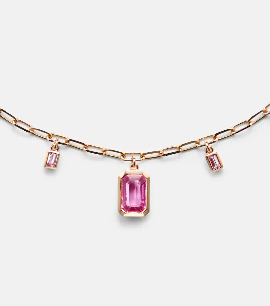 SHAY JEWELRY 18kt rose gold choker with sapphires | Thumbnail 3 SHAY JEWELRY 18kt rose gold choker with sapphires | Thumbnail 3