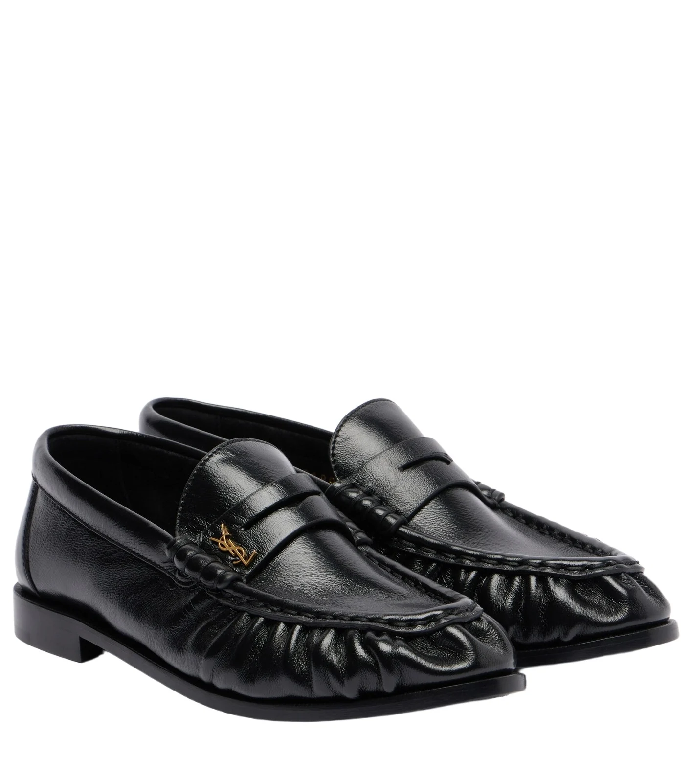 Leather penny loafers