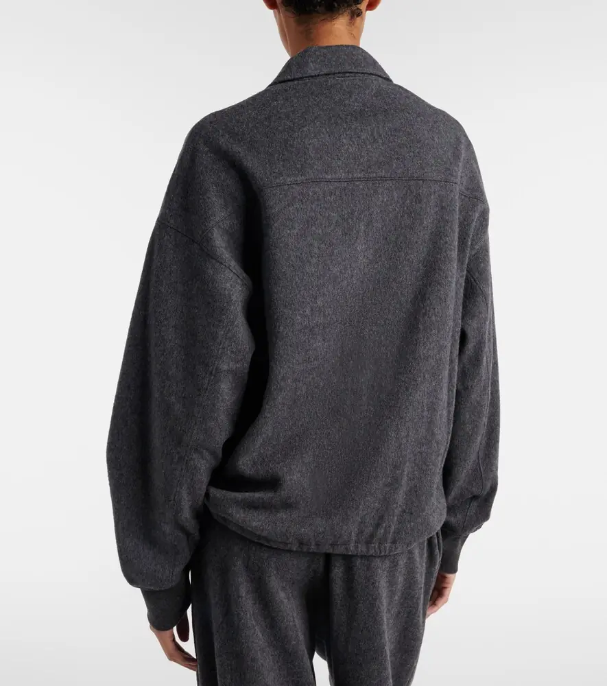 Prada Wool and cashmere blouson jacket | Thumbnail 3 Prada Wool and cashmere blouson jacket | Thumbnail 3