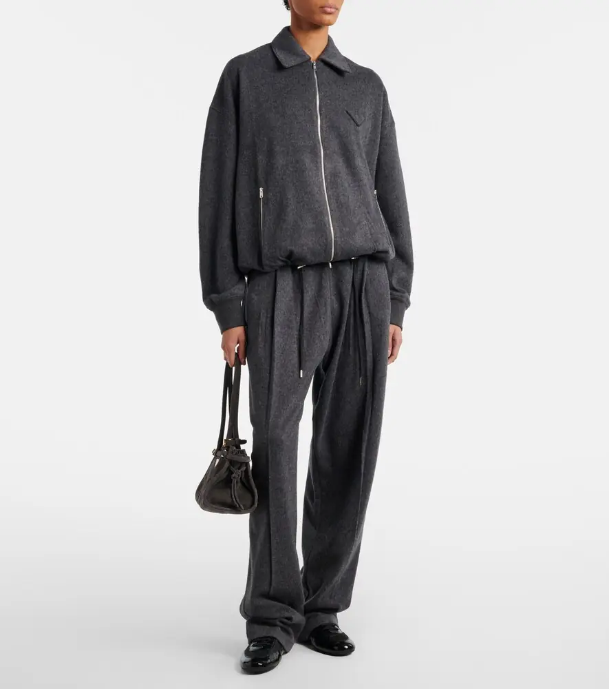Prada Wool and cashmere blouson jacket | Thumbnail 4 Prada Wool and cashmere blouson jacket | Thumbnail 4