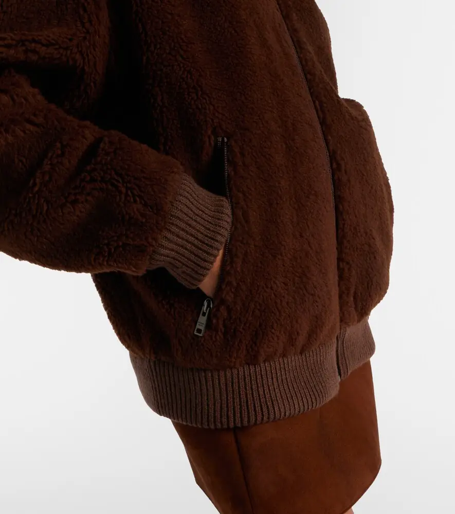 Prada Wool-blend fleece jacket | Thumbnail 3