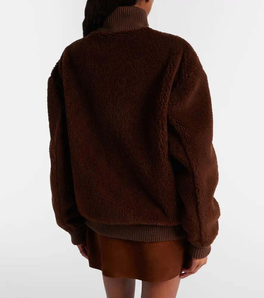 Prada Wool-blend fleece jacket | Thumbnail 4