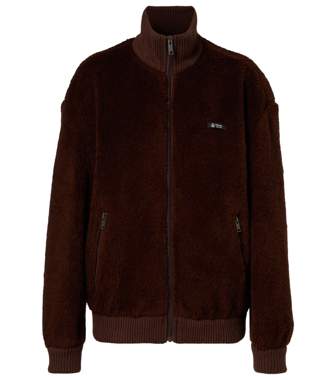 Prada Wool-blend fleece jacket