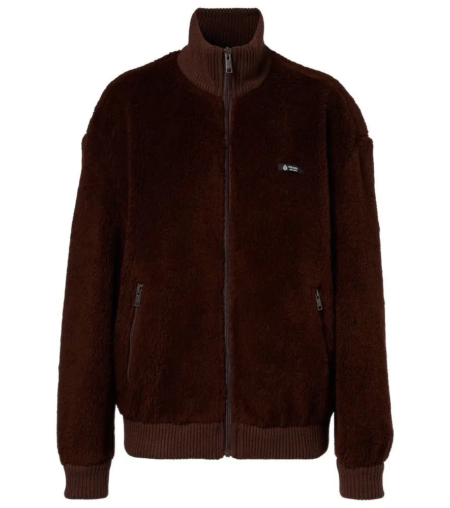 Prada Wool-blend fleece jacket | Image 1 Prada Wool-blend fleece jacket | Image 1