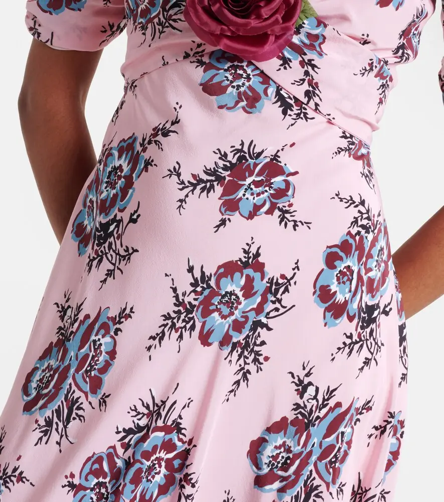 Rodarte Floral-appliqué silk gown | Thumbnail 3