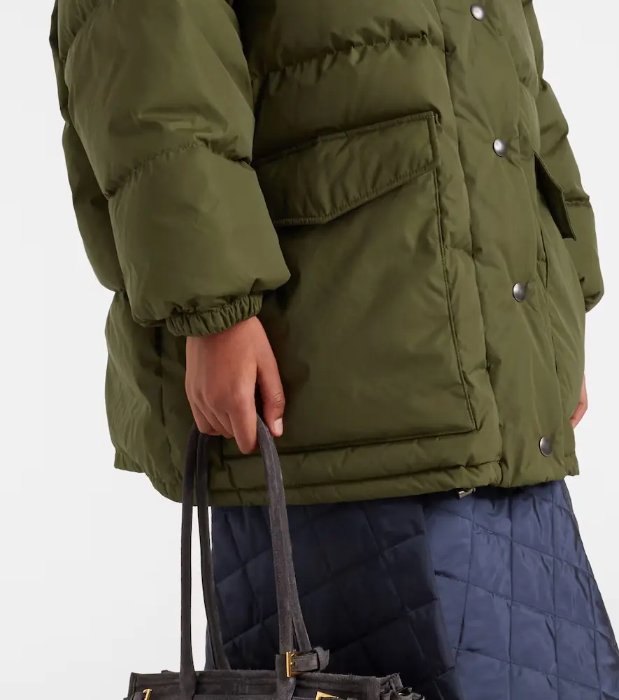 Prada Re-Nylon shearling-trimmed down coat | Thumbnail 2 Prada Re-Nylon shearling-trimmed down coat | Thumbnail 2