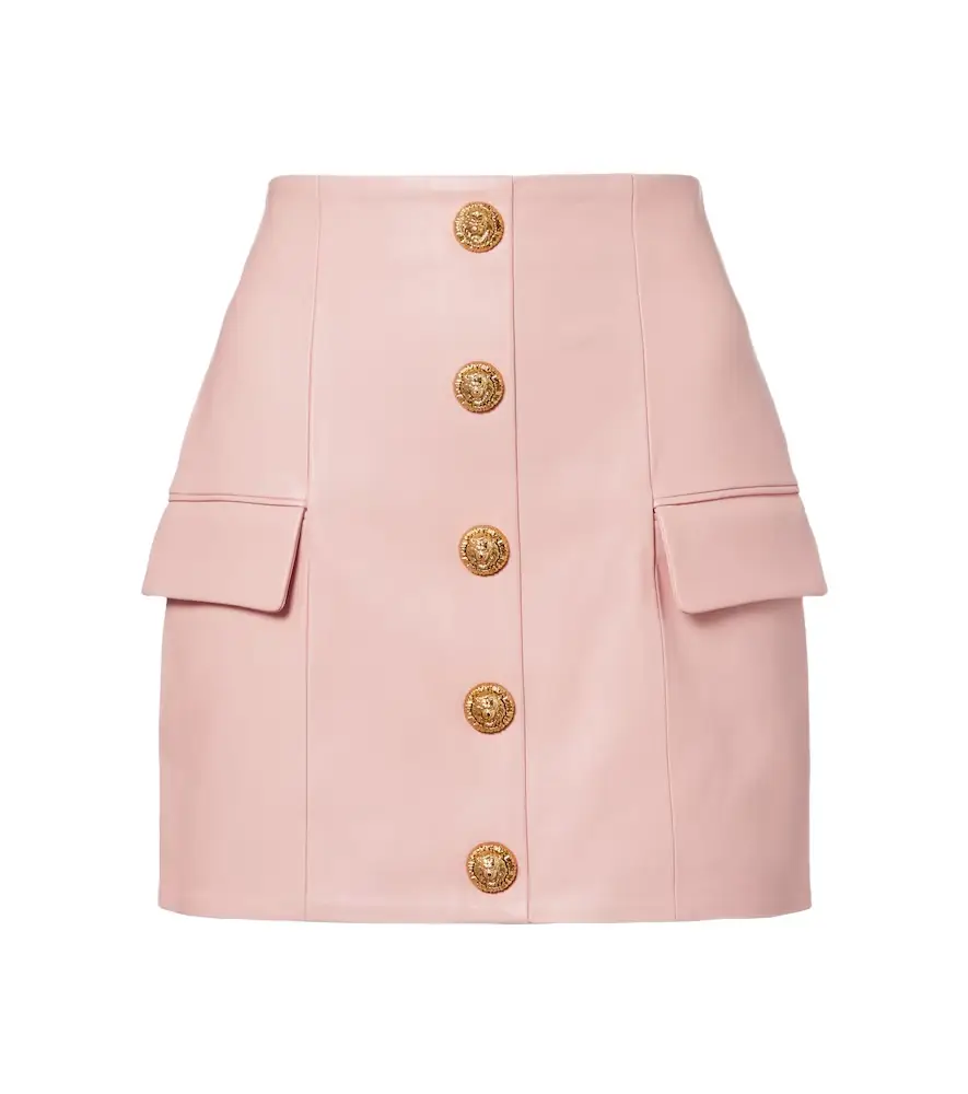 Leather miniskirt