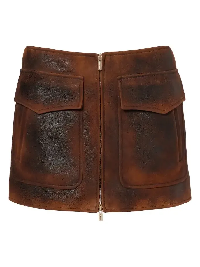 Suede miniskirt Suede miniskirt