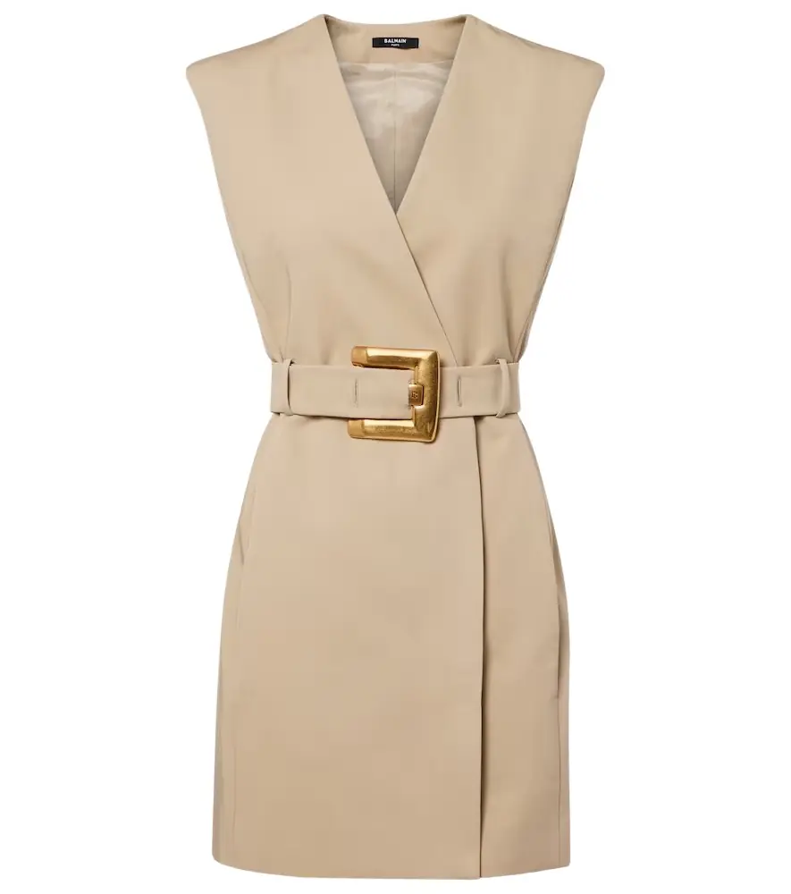 Balmain Belted cotton minidress | Image 1 Balmain Belted cotton minidress | Image 1