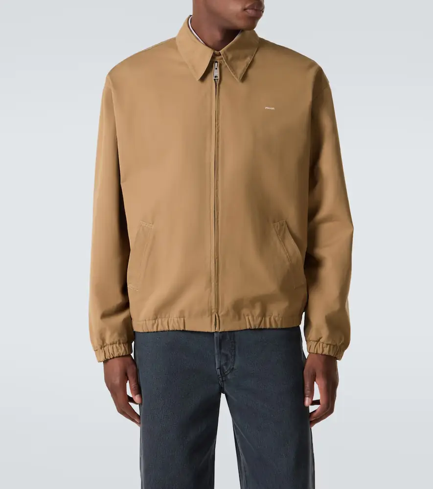 Prada Logo cotton jacket | Thumbnail 5 Prada Logo cotton jacket | Thumbnail 5