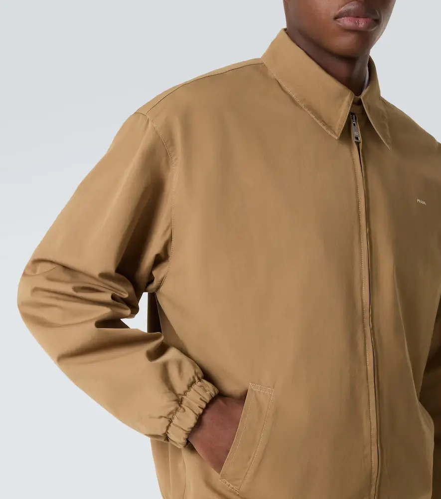 Prada Logo cotton jacket | Thumbnail 7 Prada Logo cotton jacket | Thumbnail 7