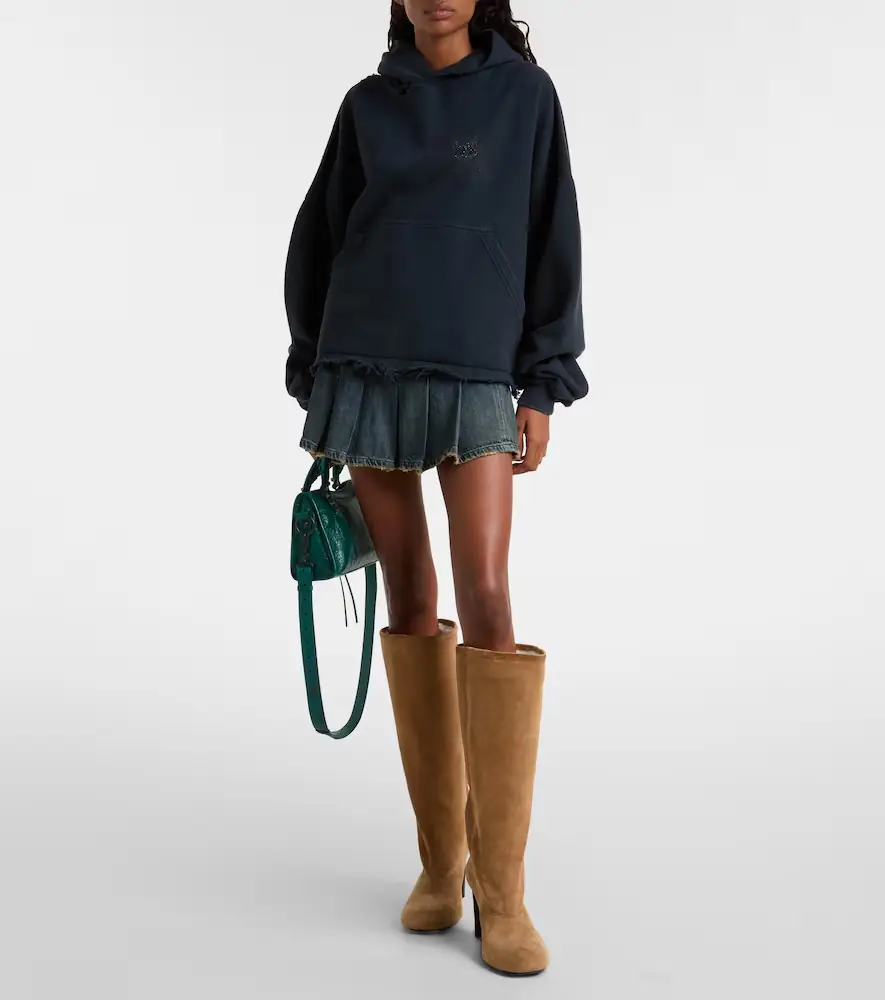 Balenciaga Fargo 80 suede knee-high boots | Thumbnail 5