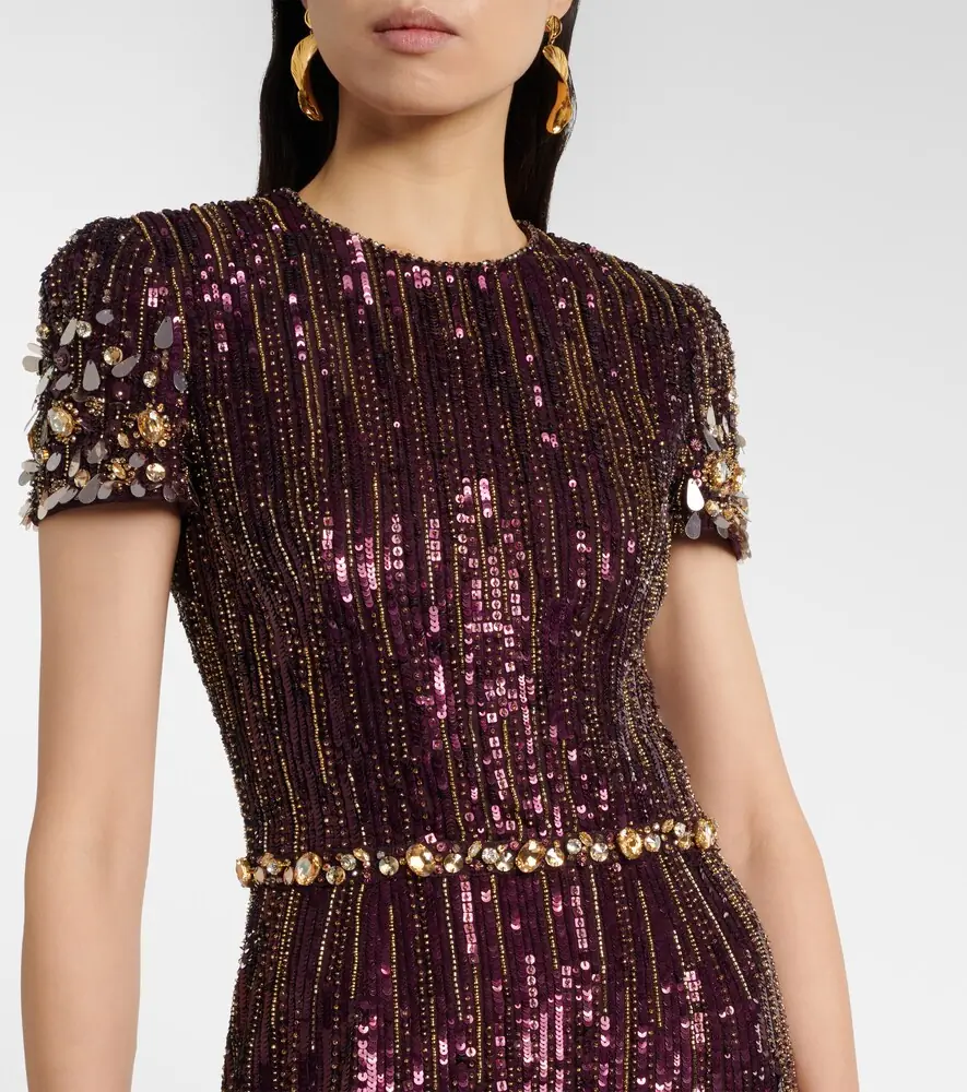 Jenny Packham Ninetta sequined gown | Thumbnail 5