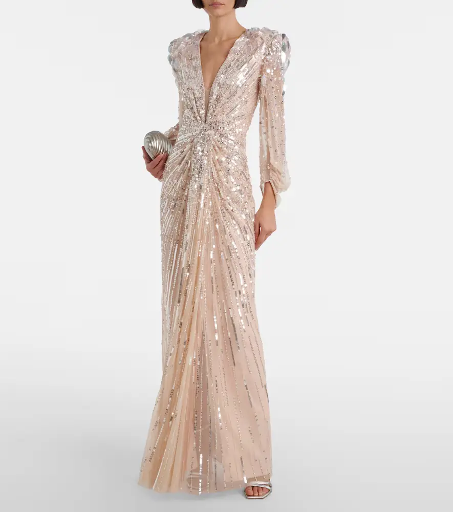 Jenny Packham Xenia embellished gown | Thumbnail 5