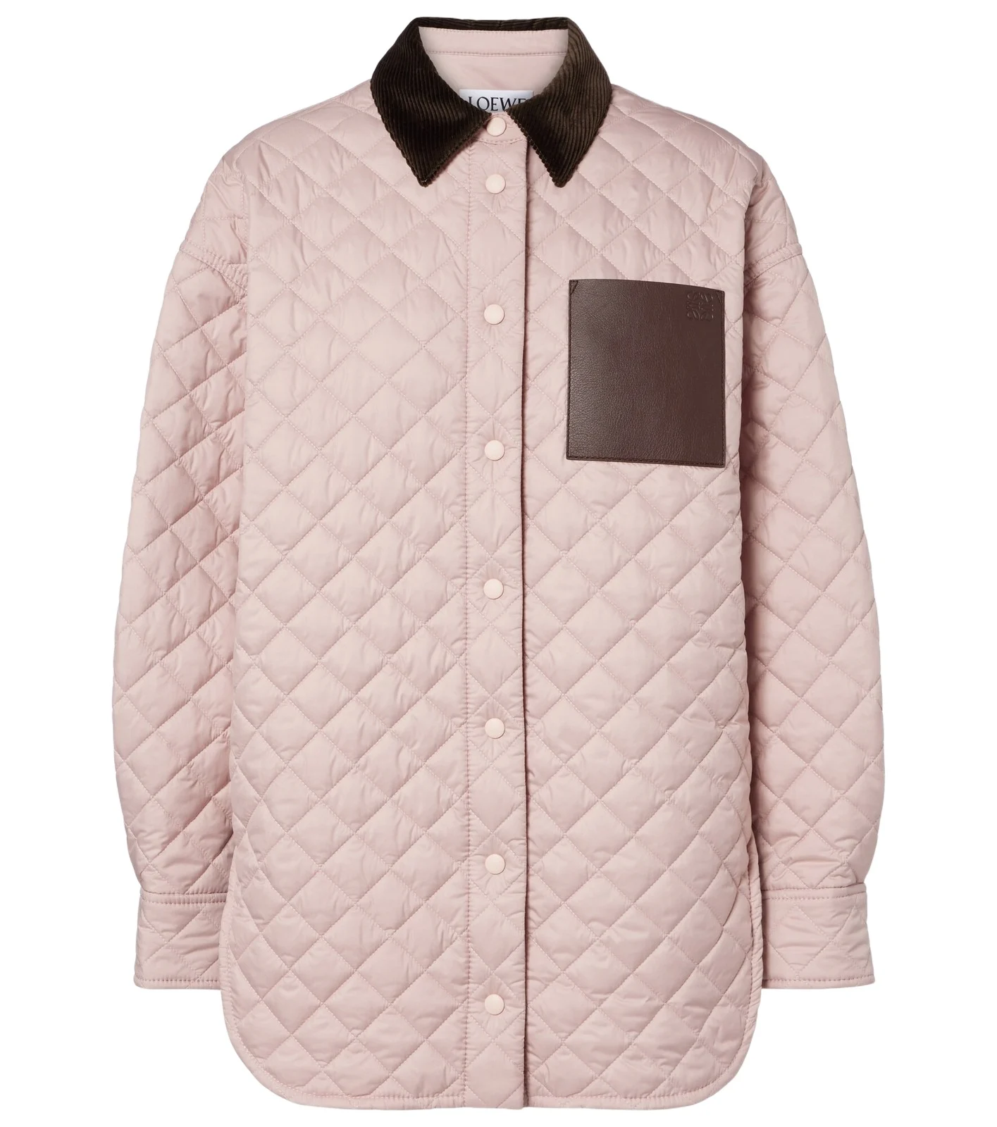 Loewe Anagram quilted leather-trimmed jacket