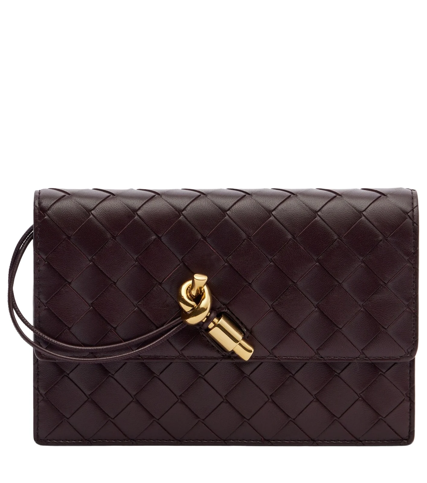 Andiamo Intrecciato leather wallet on chain Andiamo Intrecciato leather wallet on chain