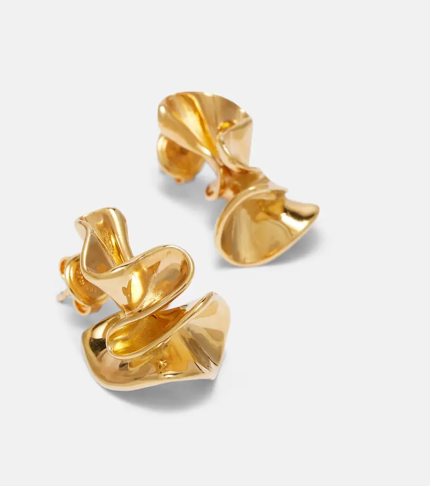 Bottega Veneta Anemone Small gold-plated earrings | Thumbnail 4