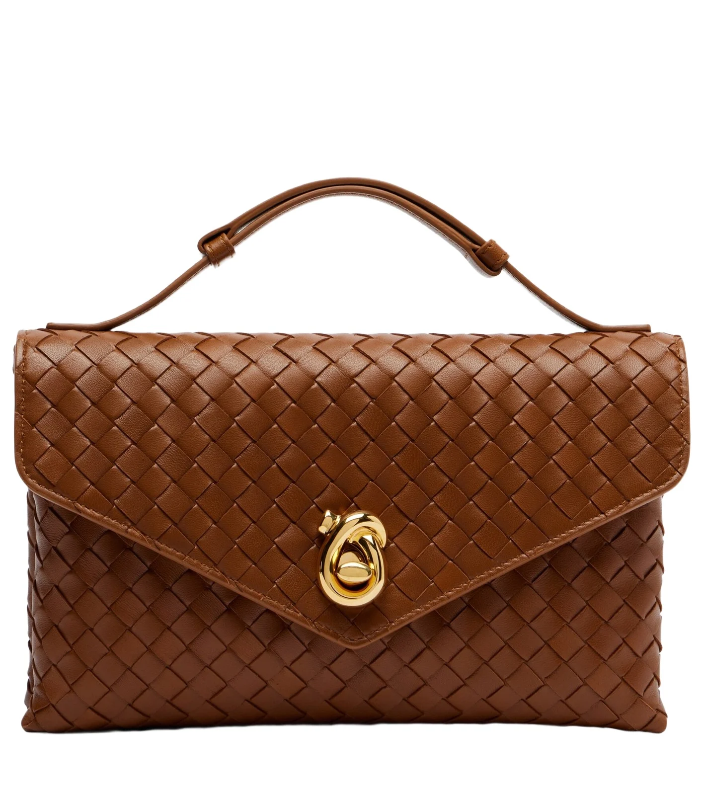 Knot Lock Intrecciato leather top-handle bag Knot Lock Intrecciato leather top-handle bag