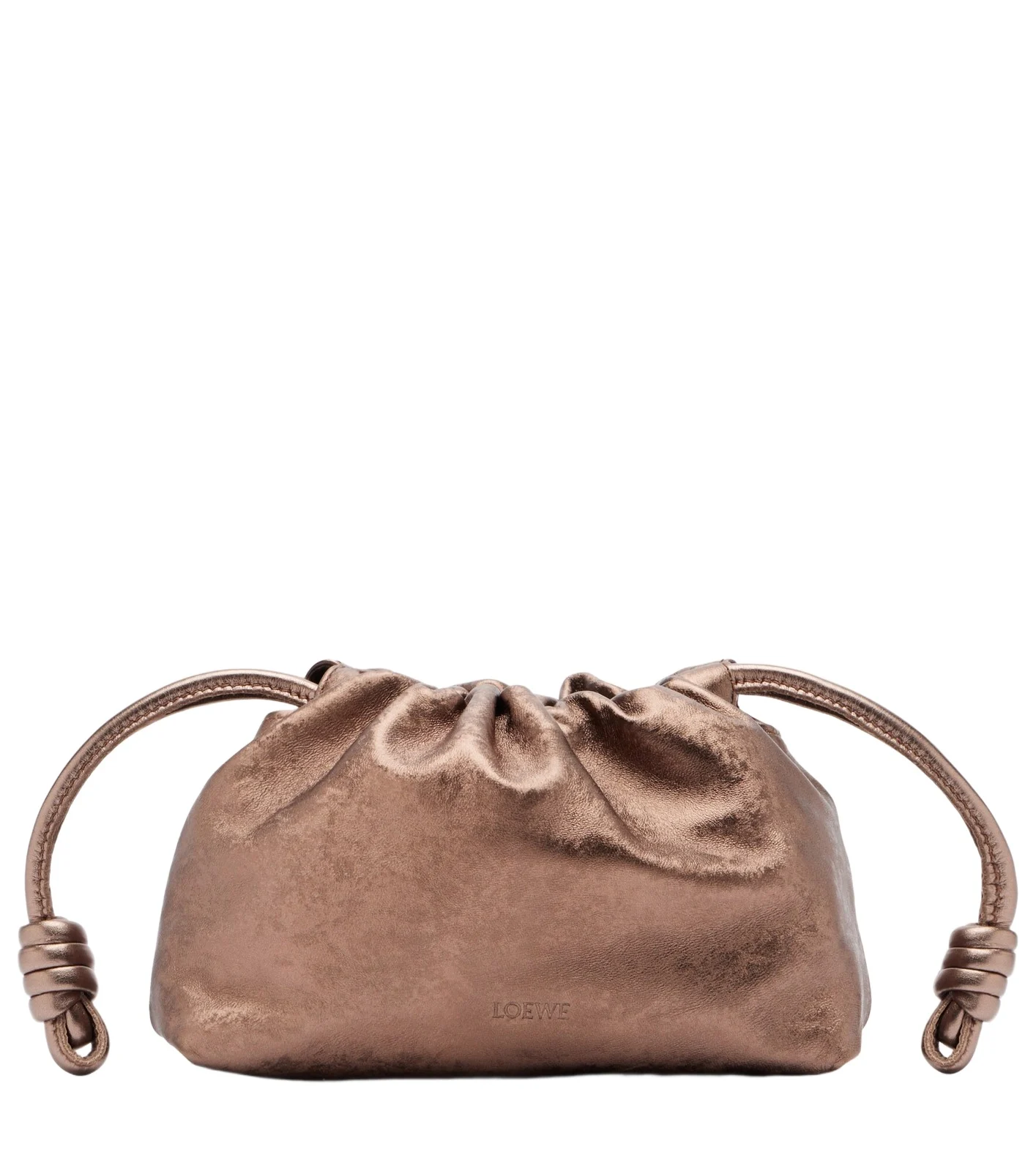 Flamenco Mini metallic leather clutch Flamenco Mini metallic leather clutch