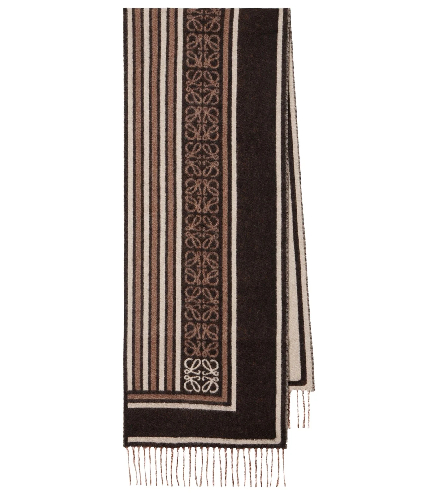 Anagram wool and cashmere jacquard scarf Anagram wool and cashmere jacquard scarf