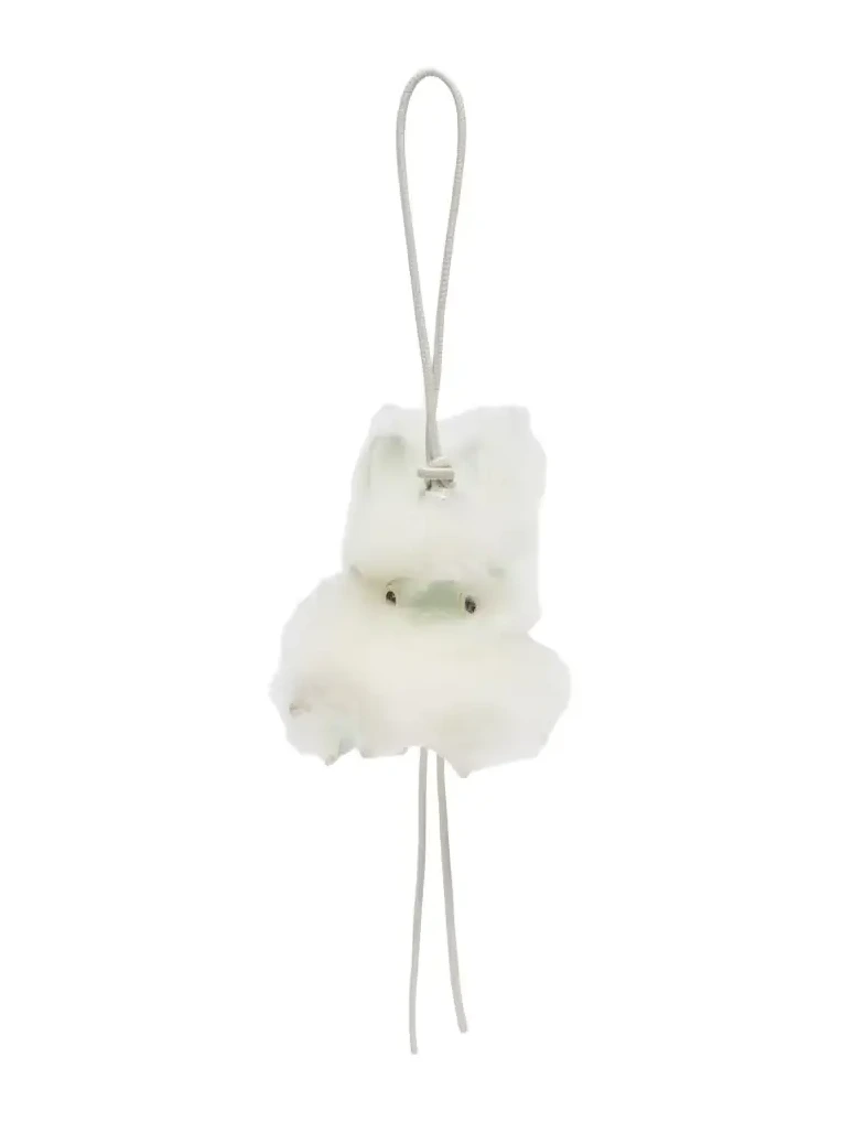 Bunny shearling bag charm