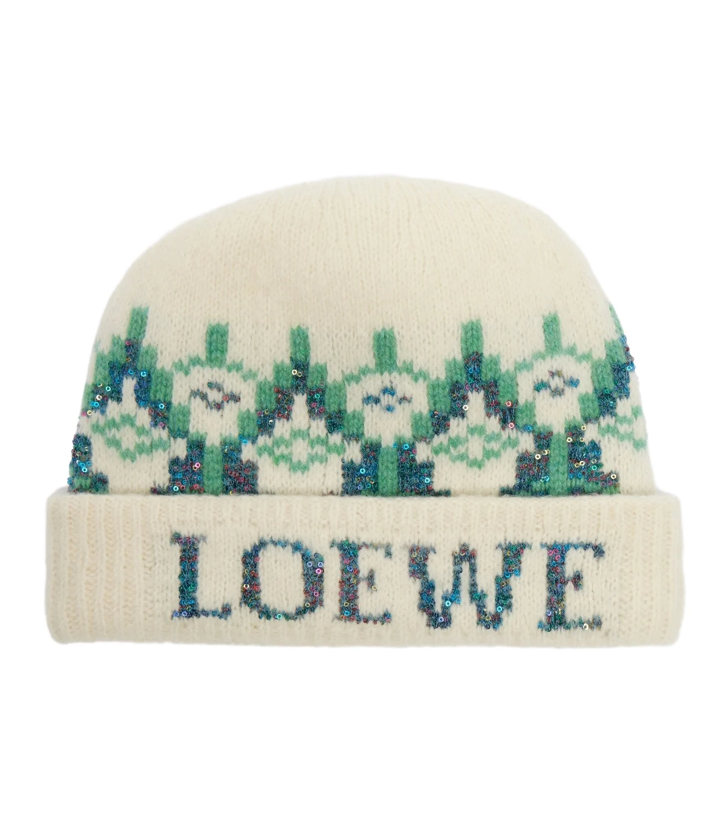 Fair Isle sequined wool-blend beanie Fair Isle sequined wool-blend beanie
