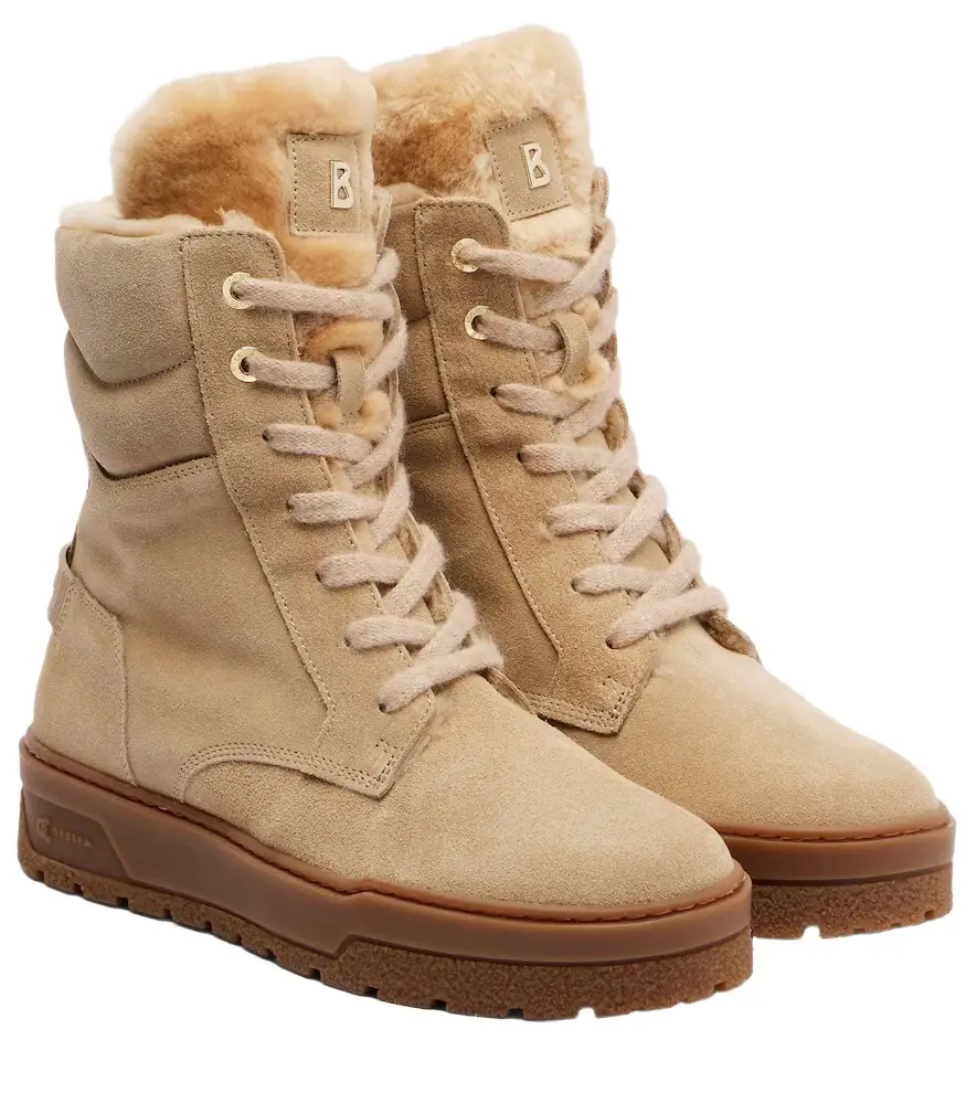 Bogner Calgary shearling-lined suede lace-up boots | Image 1 Bogner Calgary shearling-lined suede lace-up boots | Image 1