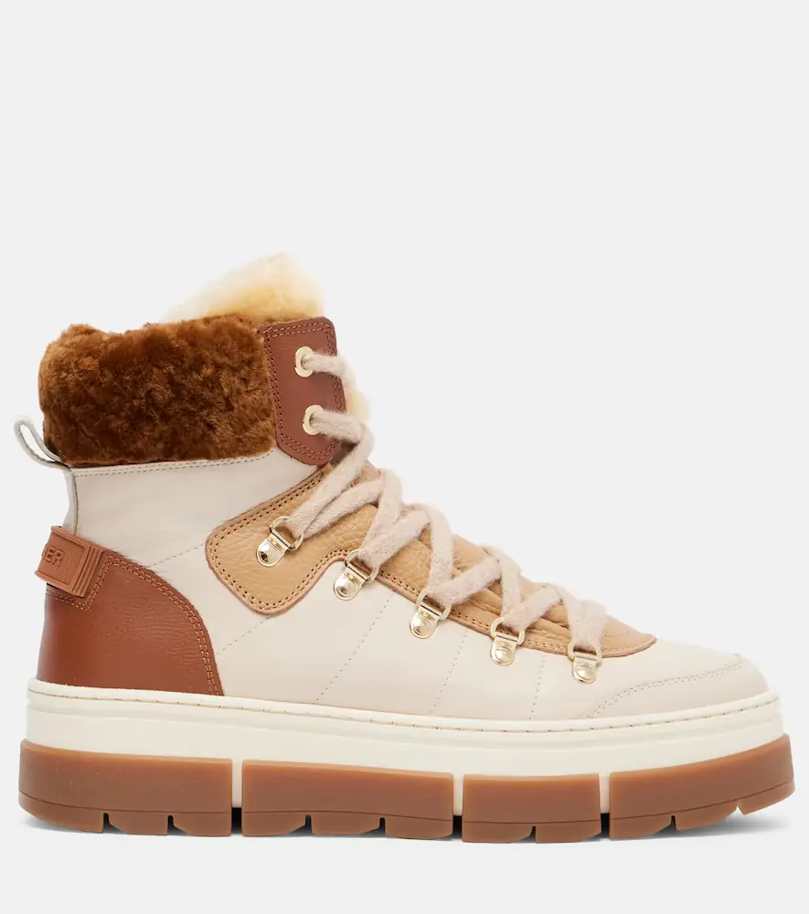 Bogner Vaduz shearling-trimmed leather ankle boots | Thumbnail 3 Bogner Vaduz shearling-trimmed leather ankle boots | Thumbnail 3