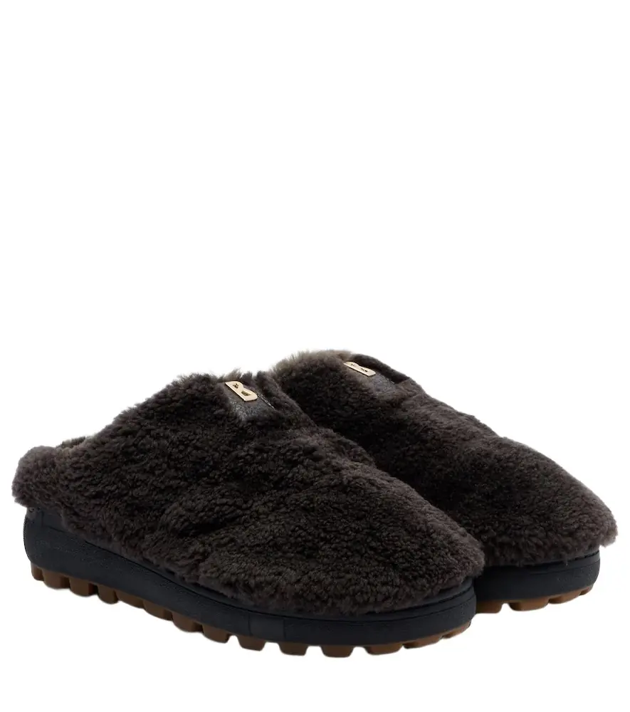 Bogner Chamonix shearling clogs