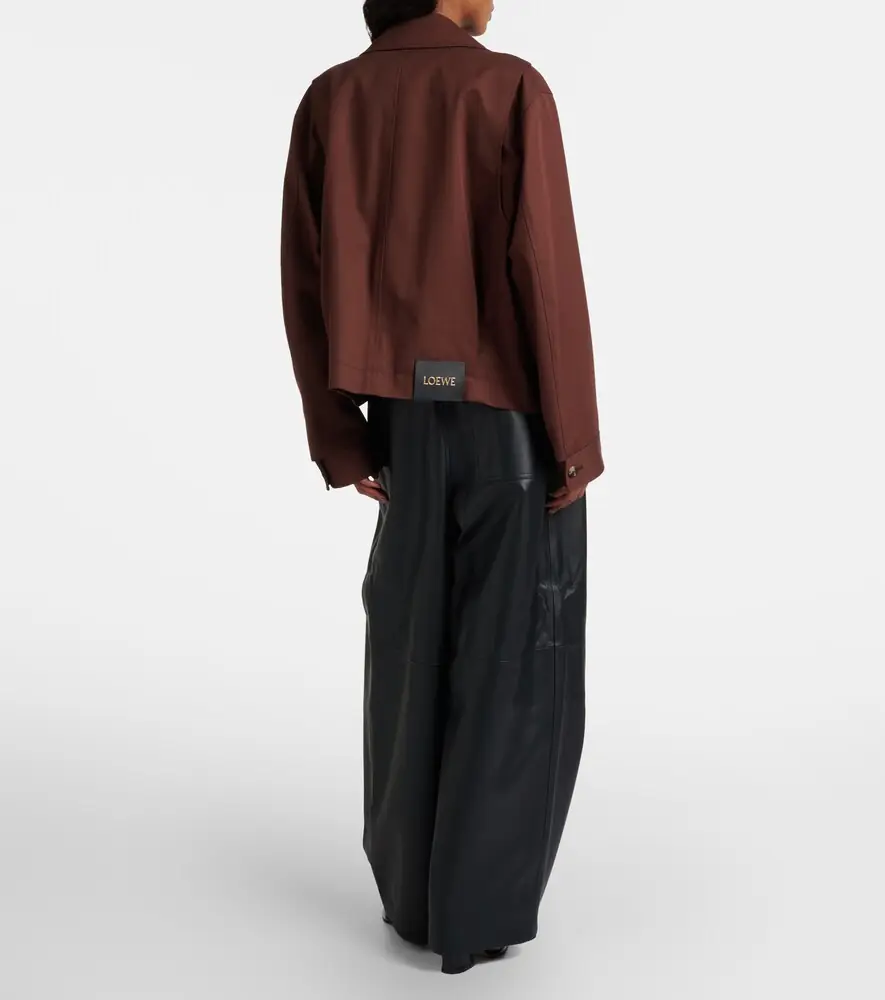 Loewe Leather barrel-leg pants | Thumbnail 6