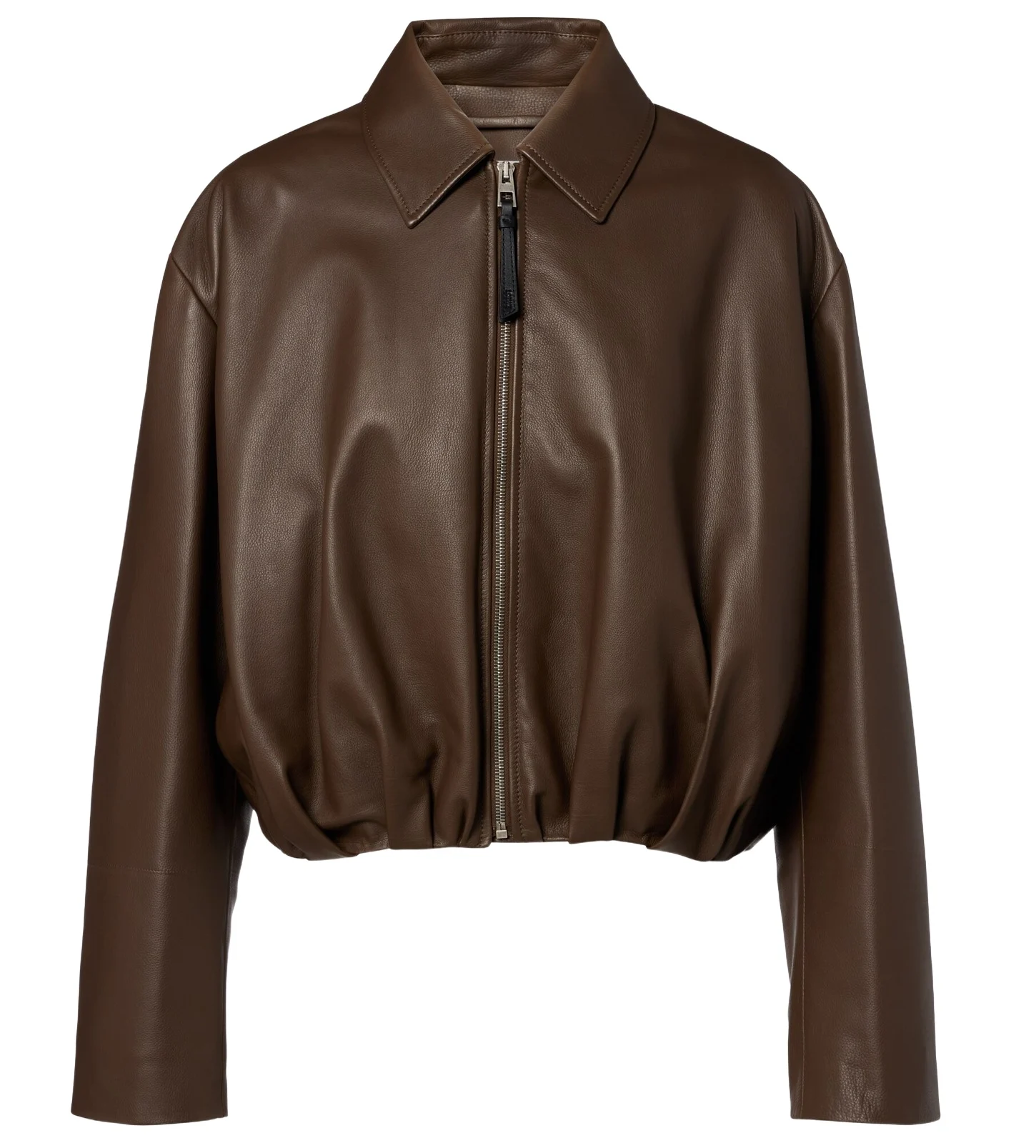 Draped leather jacket Draped leather jacket
