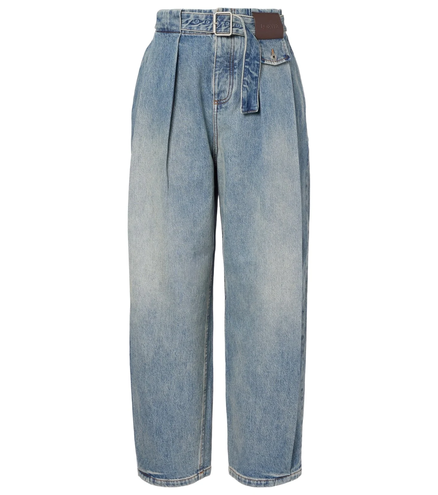 Pleated wide-leg jeans Pleated wide-leg jeans