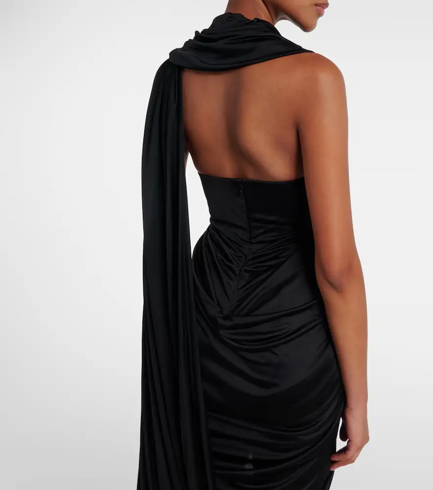 Loewe Draped midi dress | Thumbnail 6 Loewe Draped midi dress | Thumbnail 6