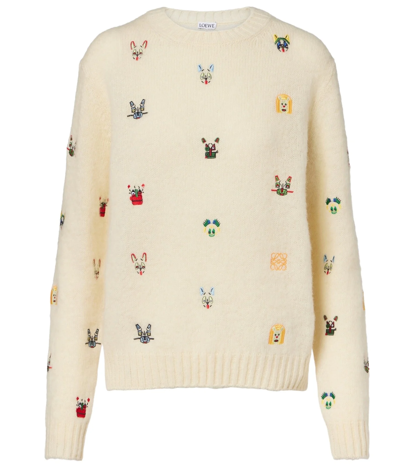 x Louis Wain embroidered wool sweater x Louis Wain embroidered wool sweater